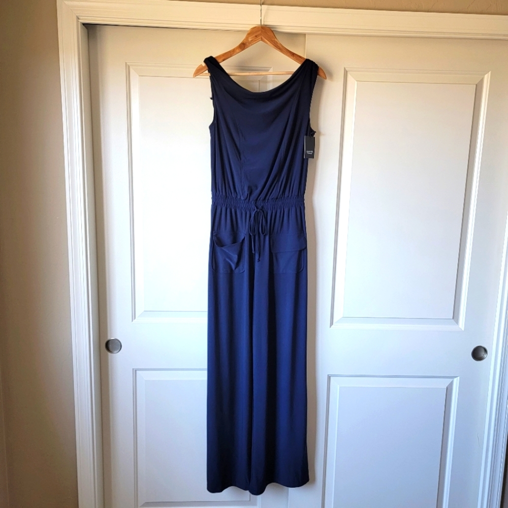 NWT Navy Blue Simply Vera Vera Wang jumpsuit size XS